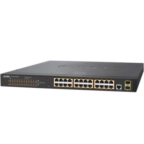 Bộ Chia 24 Cổng PoE Planet GS-4210-24P2S