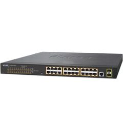  Bộ Chia 24 Cổng PoE Planet GS-4210-24P2S 