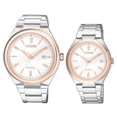  Đồng hồ đôi Citizen FE6024-55B/AW1374-51B 