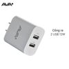 Adapter Sạc USB 12W AVA+ JC20 Trắng