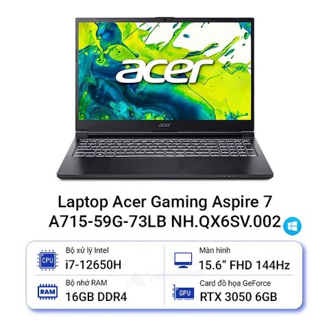 Laptop Acer Aspire 7 A715-59G-73LB NH.QX6SV.002