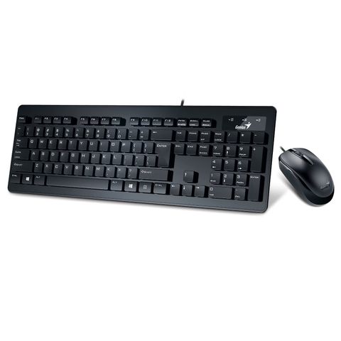Bộ phím, chuột có dây Genius Slimstar C130 màu đen