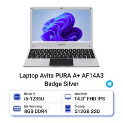  Laptop Avita PURA A+ AF14A3 Badge Silver 