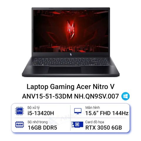 Laptop Acer Gaming Nitro V ANV15-51-53DM NH.QN9SV.007