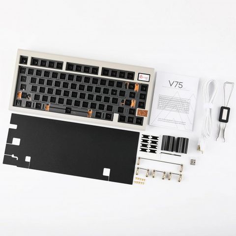 Bộ Kit Bàn Phím Cơ CIDOO V75 Plus Tri-Mode Xám