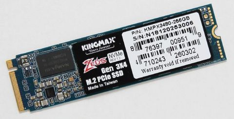 Ssd Kingmax Zeus 256Gb Px3480 Nvme M.2 2280 Pcie Gen 3.0