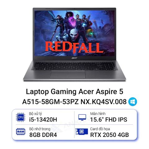 Máy tính xách tay Acer N22Q25 A515-58GM-53PZ NX.KQ4SV.008