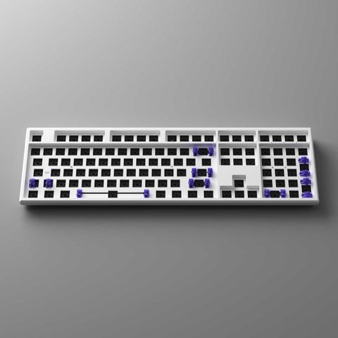 Bộ Kit Bàn Phím Cơ AKKO MONSGEEK MG108W Dual Mode Trắng