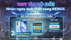  KẾT QUẢ: Tìm ra 2 khách hàng siêu may mắn trúng ngay OPPO Reno5 cực hot, thêm loạt phiếu mua hàng giá trị đã tìm ra chủ nhân 