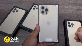 Trên tay iPhone 13 Pro Max: Phiên bản màu vàng cực HOT, độc lạ với phong cách mở hộp 'slide to unlock'