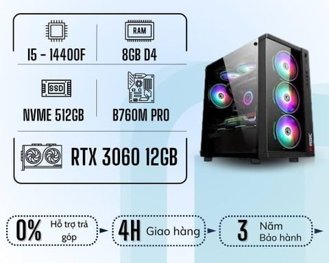 GSPC Intel I5 | I5 14400F - RTX 3060 - 8GB - 512GB