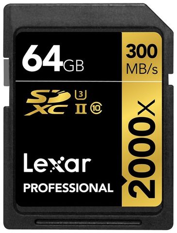 Lexar® Professional 2000X Sdhc™/Sdxc™ Uhs-Ii Cards 64Gb