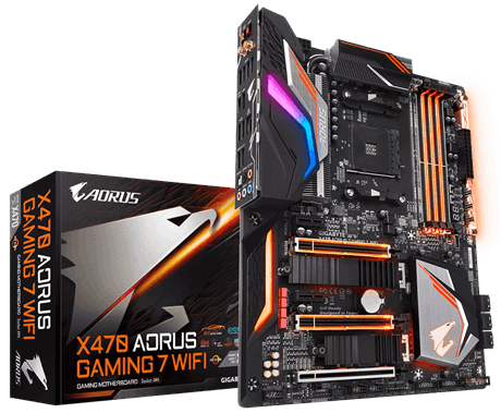 Mainboard Gigabyte X470 Aorus Gaming 7 Wifi Socket Amd Ryzen