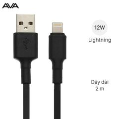  Cáp Lightning 2 m AVA LTPL-01 Đen 