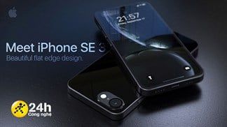 iPhone SE 3 xuất hiện trong bản concept mới: Thiết kế giống dòng iPhone 12, Touch ID nhúng vào phím nguồn, chạy chip A15...
