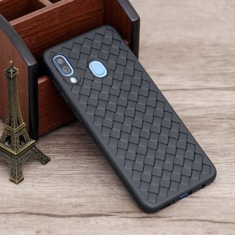 Ốp lưng Galaxy A30 Nhựa dẻo Woven OSMIA Đen