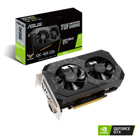 Vga Asus Tuf Gaming Geforce Gtx 1650 Oc 4gb Gddr6 (tuf-gtx1650-o4gd6-p-gaming)