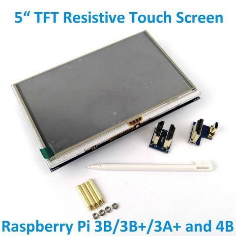 Màn Hình Cảm ứng TFT 5 Inch cho RPI3 và RPI4 (Độ Phân Giải 800 x 480)