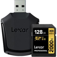  Lexar® Professional 2000X Sdhc™/Sdxc™ Uhs-Ii Cards 128Gb 