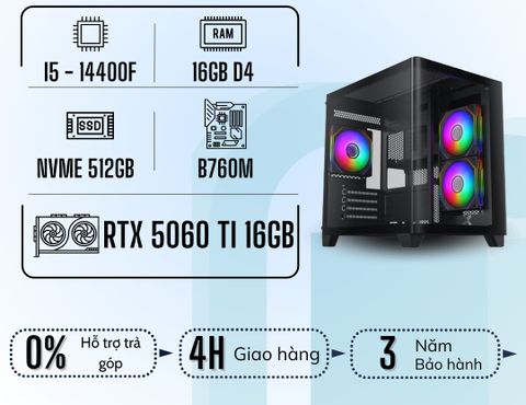 GSPC Intel I5 | I5 14400F - RTX 5060Ti - 16GB - 512GB