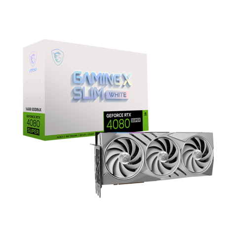 Card màn hình MSI GeForce RTX 4080 SUPER 16G GAMING X SLIM WHITE