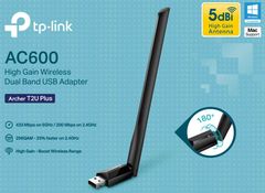  TP-Link T2U Plus - Usb Thu Sóng WiFi Công Suất Cao AC600 