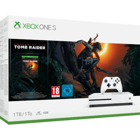 Microsoft Xbox One S - Shadow Of The Tomb Raider Bundle 1Tb