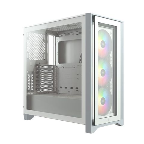 Vỏ Case Corsair Icue 4000x Rgb Tg White