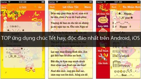 TOP 6 ứng dụng chúc Tết hay, độc đáo nhất trên Android, iOS