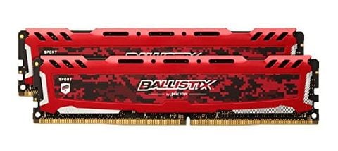 Crucial Ballistix Sport Lt Red 16Gb Ddr4-2666 Udimm