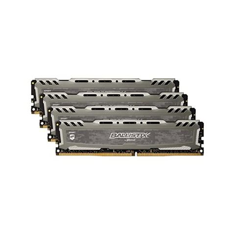 Crucial Ballistix Sport Lt Gray 32Gb Kit (4 X 8Gb) Ddr4-2400 Udimm