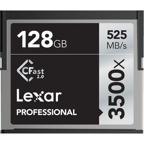 Lexar® Professional 3500X Cfast™ 2.0 Card 128Gb