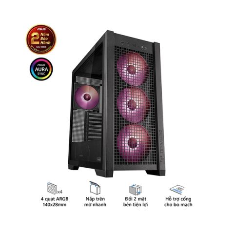Vỏ Case Asus TUF Gaming GT302 ARGB Black