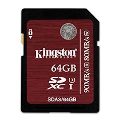  Cards Kingston Sdhc/Sdxc Uhs-I U3 64Gb  Sda3 