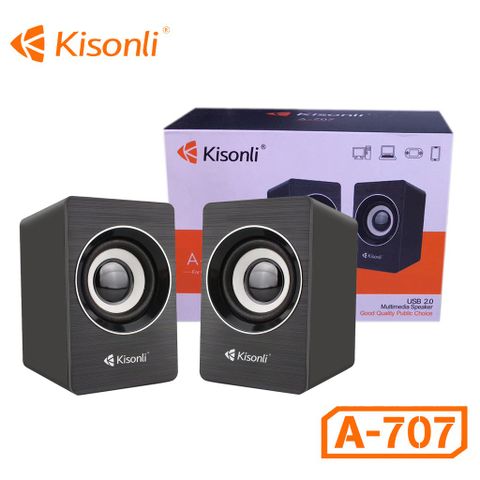 Loa Vi Tính 2.0 Kisonli A-707 công suất 3.5W