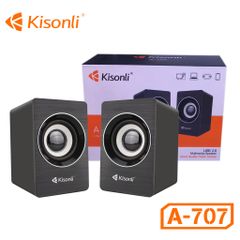  Loa Vi Tính 2.0 Kisonli A-707 công suất 3.5W 