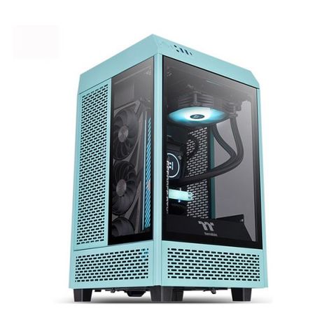 Vỏ Case Thermaltake Tower 100 Tg Turquoise – Ca-1r3-00sbwn-00