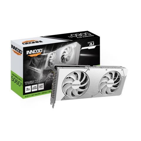VGA INNO3D GeForce RTX 5060 Ti Twin X2 OC WHITE 8GB GDDR7