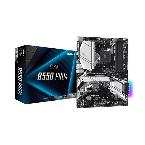 Mainboard Asrock B550 Pro4 (amd B550, Socket Am4, Atx, 4 Khe)