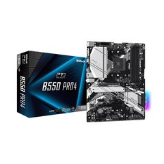  Mainboard Asrock B550 Pro4 (amd B550, Socket Am4, Atx, 4 Khe) 