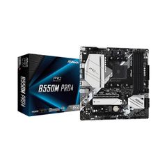  Mainboard Asrock B550m Pro4 (amd B550, Socket Am4, M-atx, 4 Khe Ram) 