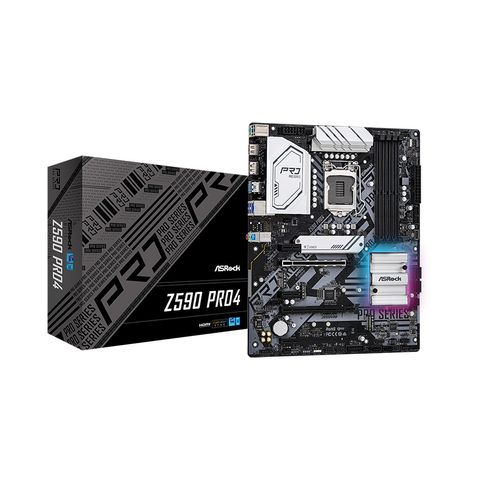 Mainboard Asrock Z590 Pro4 (intel Z590, Socket 1200, Atx, 4 Khe Ram)