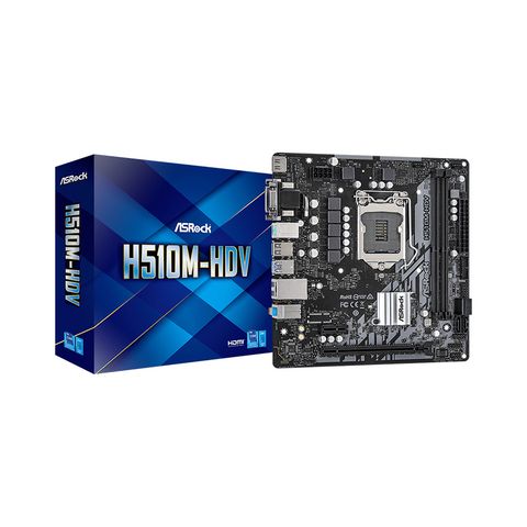 Asrock H510m-hdv (intel H510, Socket 1200, M-atx, 2 Khe Ram Ddr4)