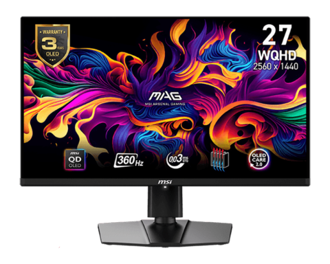 Màn hình gaming MSI MAG 271QPX QD-OLED 27 QD-LED 2K 360Hz