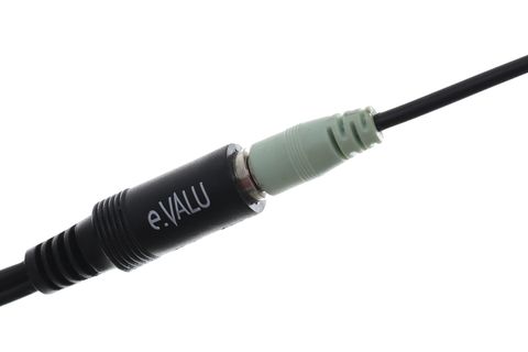 Cáp chuyển 2RCA sang 3.5mm Âm 30cm eValu LRCA-01 Đen