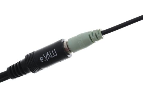 Cáp chuyển 2RCA sang 3.5mm Âm 30cm eValu LRCA-01 Đen