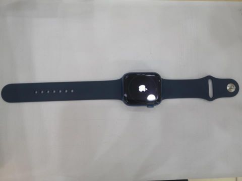 Apple Watch Series 7 GPS, 45mm Blue Aluminium Case with Abyss Blue Sport Band - Regular (MKN83VN/A)