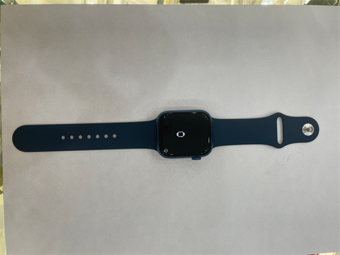 Apple Watch Series 7 GPS, 45mm Blue Aluminium Case with Abyss Blue Sport Band - Regular (MKN83VN/A)
