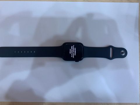 Apple Watch Series 7 GPS, 45mm Midnight Aluminium Case with Midnight Sport Band - Regular (MKN53VN/A)