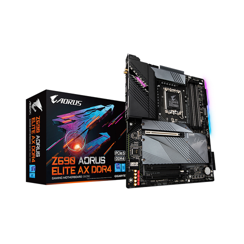 Mainboard Gigabyte Z690 AORUS ELITE AX DDR5 (Intel Z690, Socket 1700, ATX, 4 khe Ram DDR5)